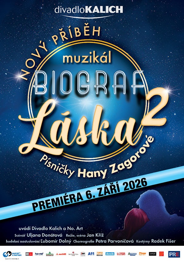 Biograf láska, muzikál, Divadlo Kalich, Hana Zagorová, Štefan Margita