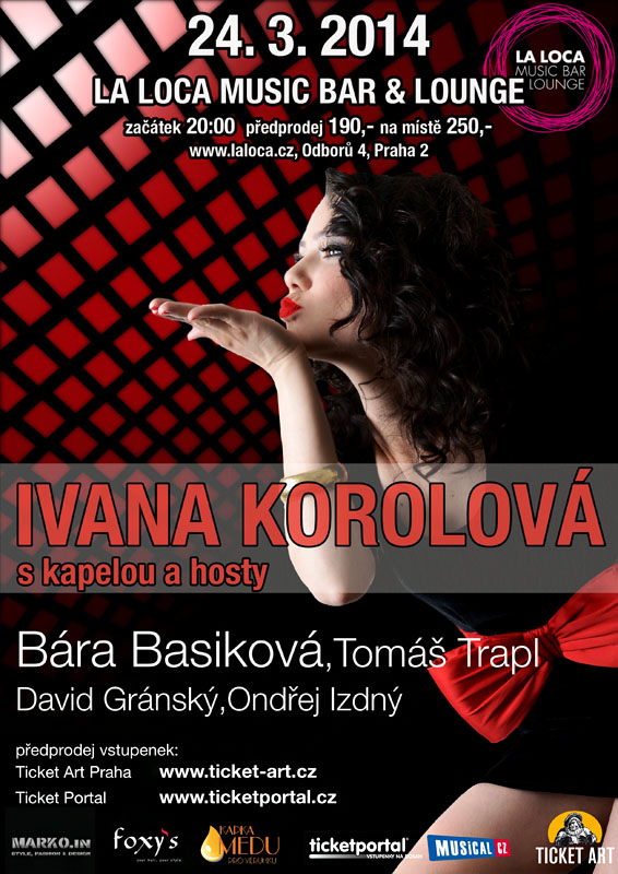 Ivana Korolová poprvé zazpívá se svou kapelou a zajímavými hosty