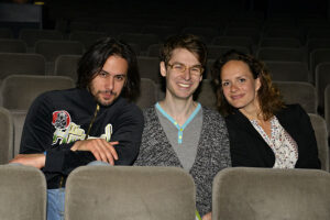 SKUTR (Martin Kukučka, Lukáš Trpišovský) a choreografka Adéla Stodolová Laštovková