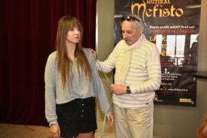 Františka Stropnická a kostýmní výtvarník Jan Růžička