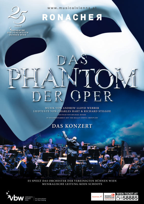 “The Phantom of the Opera” bude mít vlastní koncertní verzi také ve Vídni