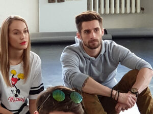 Petra Vraspírová a tanečník Tomáš Smička