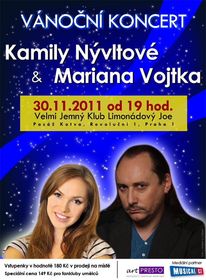Vánoční koncert Kamily Nývltové a Mariana Vojtka